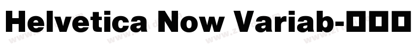 Helvetica Now Variab字体转换
